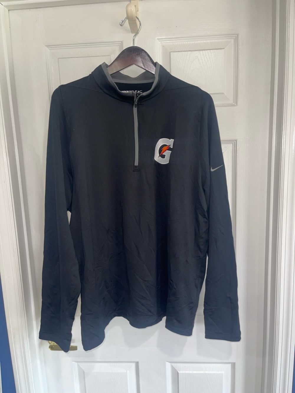 Nike Golf Black Quarter-Zip Pullover with Gatorade Logo